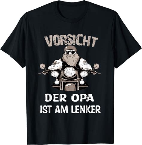 Herren Opa fährt Motorrad Sprüche für Motorrad Fahrer in Rente T Shirt