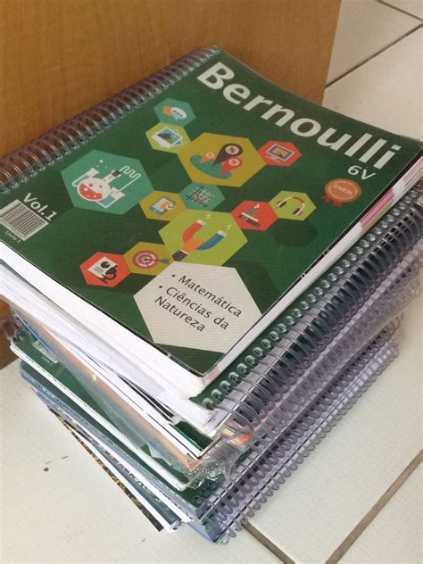 Conjunto de Apostilas Pré Vestibular Bernoulli Livro Bernoulli Nunca