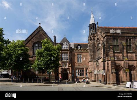 Barclays Bank And Chester Cathedral On St Werburgh Street In Chester