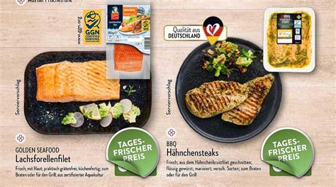 Golden Seafood Lachsforellenfilet Bbq H Hnchensteaks Angebot Bei Aldi