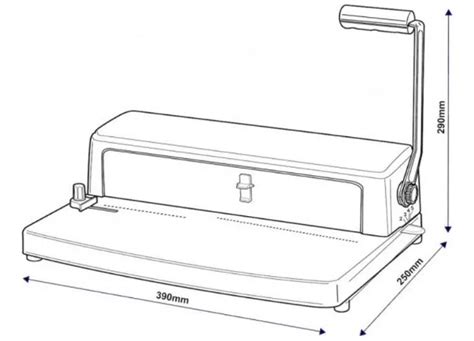 Espiraladora Anilladora Encuadernadora Perforadora