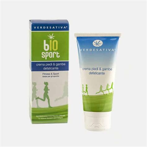 Crema Piedi E Gambe Bio Sport Defaticante 100 Naturale Verdesativa