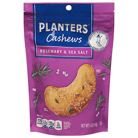 Planters Cashews Rosemary Sea Salt 5 Oz Shop FairPlay Foods