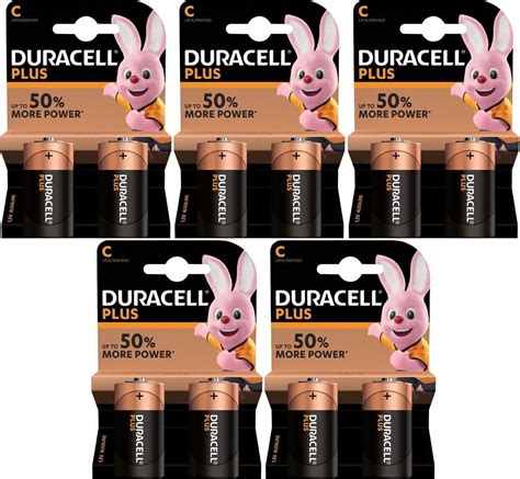 Set Van 10x Duracell C Plus Batterijen 1 5 V Alkaline LR14 MN1400