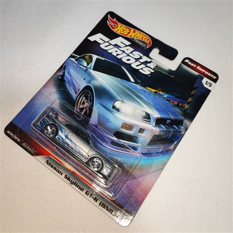 Hot Wheels Fast And Furious Nissan Skyline GTR R34 Fast Imports Tokyo Drift Hobbies Toys