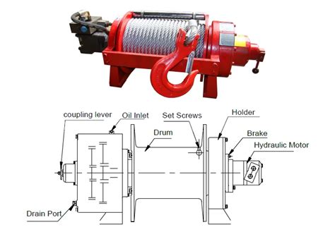 Planetary Recovery Hydraulic Winch Truck Winch For Pulling 1 40ton