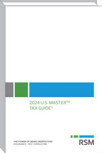 U S Master Tax Guide Ebook Rsm Wolters Kluwer