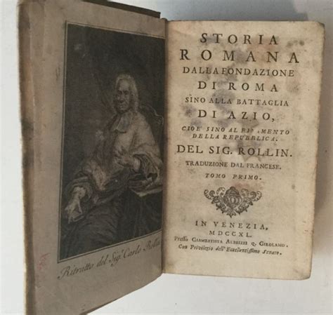 Carlo Rollin Storia Romana Dalla Fondazione Di Roma