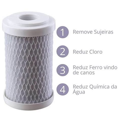 Refil Para Filtros Carv O Ativado Lorenzetti Loren Acqua