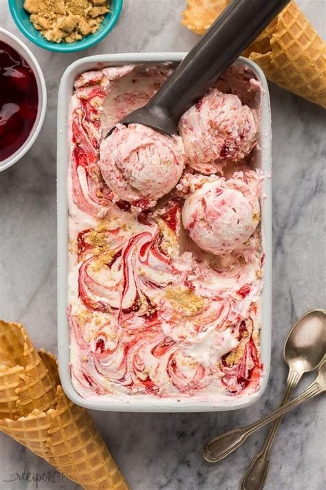 Easy No Churn Cherry Cheesecake Ice Cream The Recipe Rebel