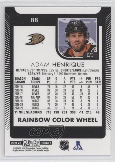 O Pee Chee Platinum Rainbow Color Wheel Adam Henrique Ebay