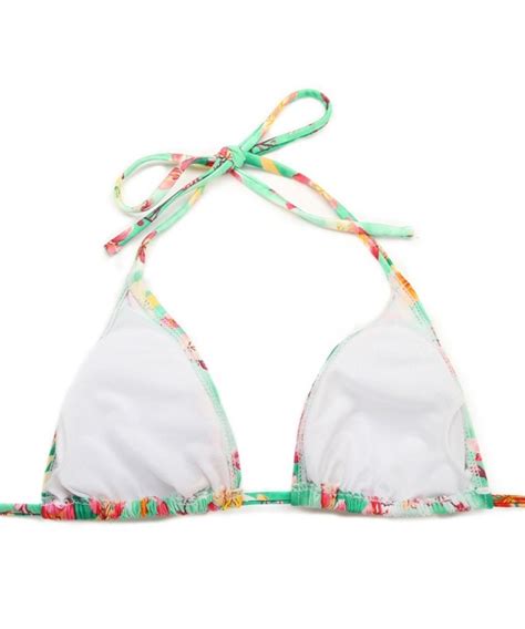 Women Sexy Floral Triangle Top With Bottom Bikini Swimsuits Swimwear Floral CZ DT JW
