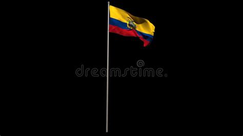 Ecuador National Flag Footage Ecuadorian Waving Country Flag On Wind