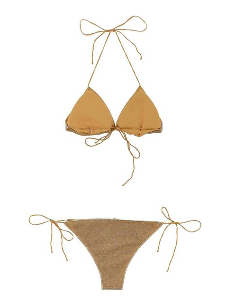 Oséree Lumiere bikini Gold Women LTS GOLD thebs