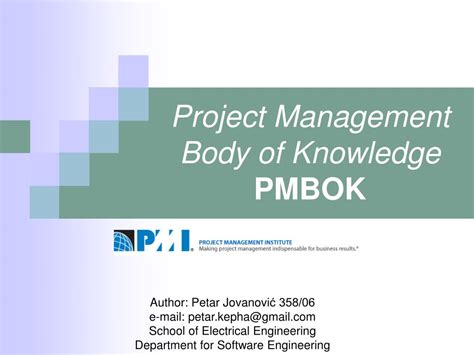 Ppt Project Management Body Of Knowledge Pmbok Powerpoint Presentation Id 506060