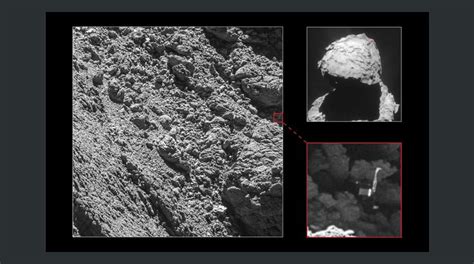 Una Cámara De La Sonda Rosetta Localiza Al Módulo Philae En El Cometa