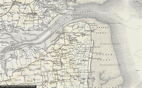 Historic Ordnance Survey Map of Bradwell on Sea, 1898