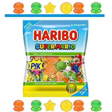 Carton De 30 Sachets Super Mario 100gr Haribo ALLOBONBONS