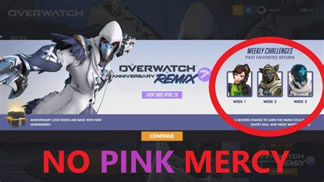 No Pink Mercy No New Content Overwatch Anniversary Remix Vol 1