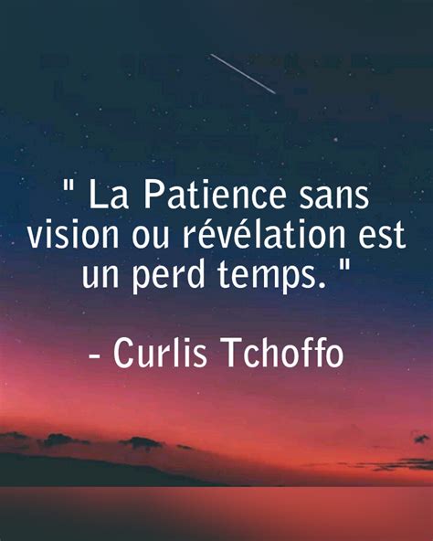 Curlis Tchoffo La Patience Sans Vision Ou Révélation