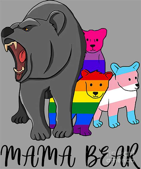 Proud Mom No Matter What Lgbtq Lgbt Mom Pride Mama Bear Digital Art By