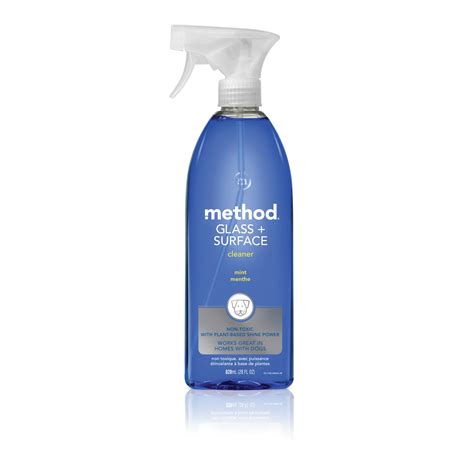 Method Mint Glass Cleaner Surface Cleaner 28 Fl Oz 28 Fz Glass And Surface Cleaners Glass