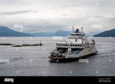 A Ferry The Queen Of Capilano Enters Horseshoe Bay Ferry Terminal