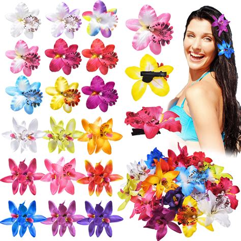 Gshy Pcs Hawaiian Flower Hair Clip Hawaiian Flower Hibiscus Hawaii