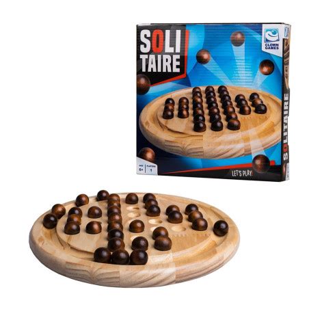 Jeu De Solitaire En Bois Casse Tete Pour Un Seul Joueur Traditionnel