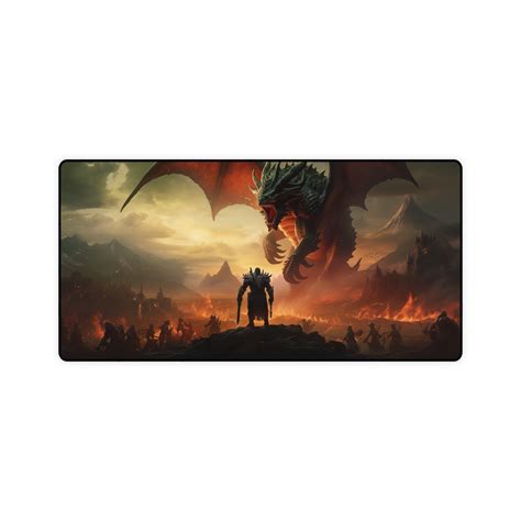 World Of Warcraft Cataclysm Mouse Mat Deathwing Inspired Etsy Uk