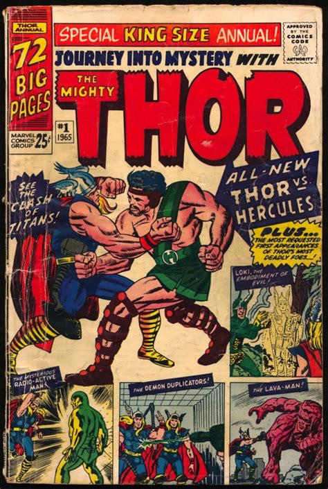 Original Vintage 1965 Journey Into Mystery With The Mighty Thor Issue