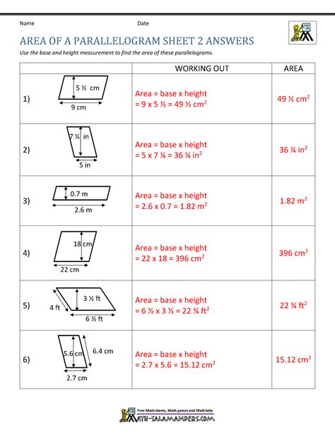 Area Of Quadrilateral Worksheets Worksheets Library