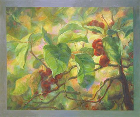 Daily Painters Abstract Gallery: Botanical, Crab Apple Tree, Leaves Oil ...