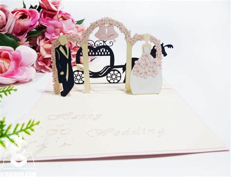 Wedding Day Pop Up Card Kiricard