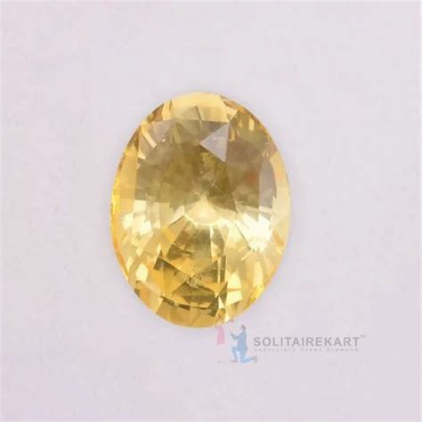 Astrology Ceylon Natural Yellow Sapphire Unheated Untreated With Lab