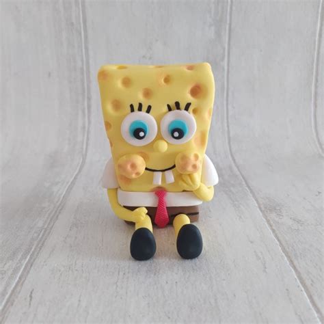 Spongebob Kanciastoporty Figurka Z Masy Cukrowej Na Tort 11622377103