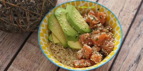 Poke Bowl Saumon Marin Avocat Et Riz Complet Ig Bas Au Thermomix