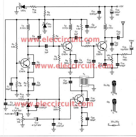 Diy The Wireless Video And Audio Signal Sender Circuit Under Repository