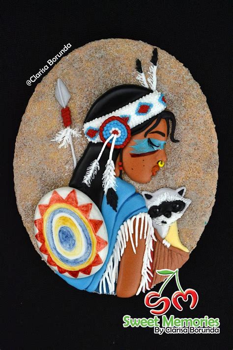 Apache Girl Decorated Cookie By Clarisa Borunda Cakesdecor