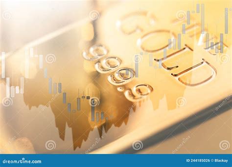 Candlestick Chart Showing Changes in Price of Gold. Stock Illustration ...