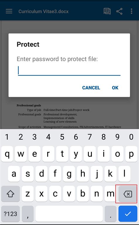 Remove Password From A Documents Officesuite