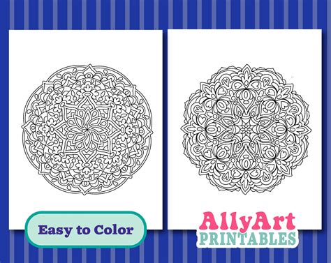 Color by Number Mandalas Mandala Pattern Pages to Color Digital ...