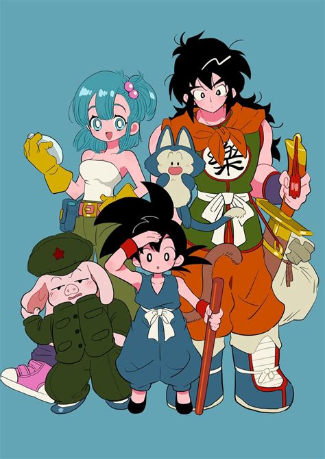 Son Goku Bulma Yamcha Puar And Oolong Dragon Ball And 1 More