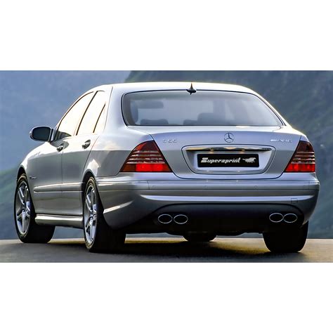 Performance sport exhaust for MERCEDES W220 S 55 AMG Kompressor, MERCEDES W220 S 55 AMG V8 ...