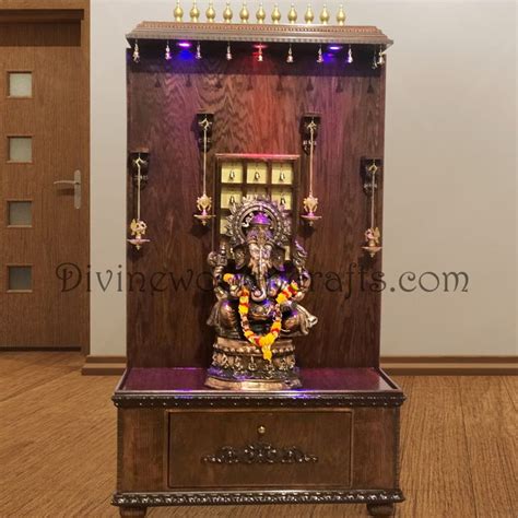 Contemporary Style Pooja Mandir M Divine Wood N Crafts