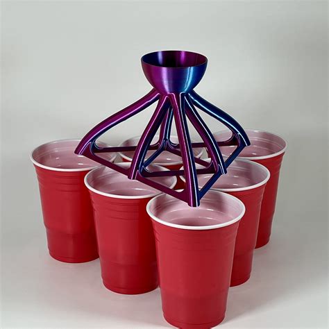 3d File Beer Pong Funnel Filler For 6 Cups 🍺 ・model To Download And 3d