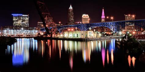 Cleveland Panoramic Reflection Photograph By Frozen In Time Fine Art