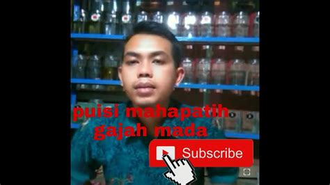 Membaca Puisi Mahapatih Gajah Mada Belajar Puisi YouTube