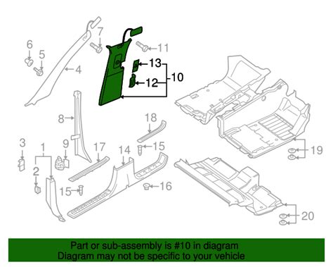 Volkswagen Touareg Center Pillar Trim L Gc Pay