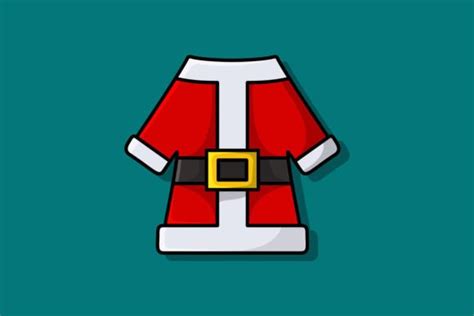 Santa Claus Coat with Buttons Vector. Graphic by ahsanalvi · Creative Fabrica